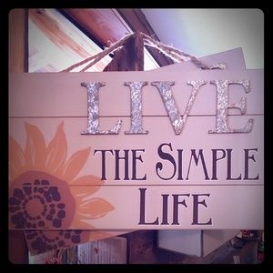 Live The Simple Life hanging picture